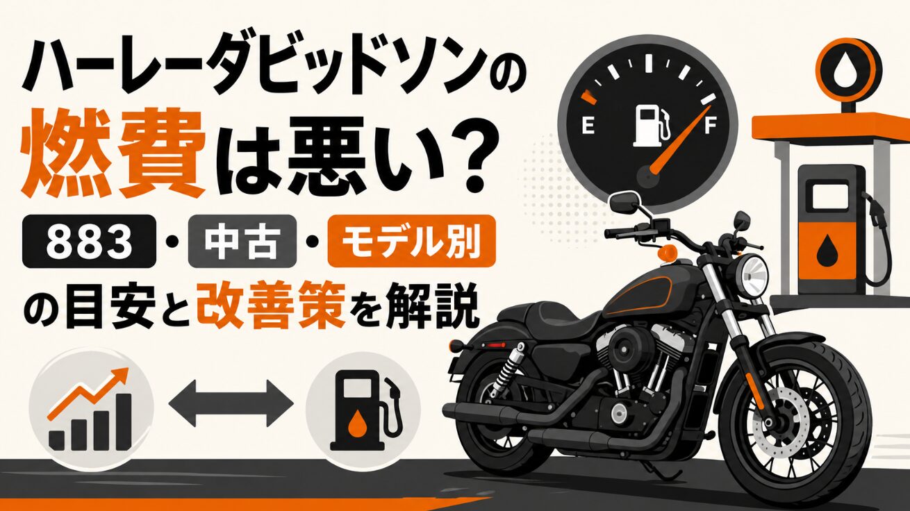 ハーレーダビッドソンの燃費は悪い？883・中古・モデル別の目安と改善策を解説
