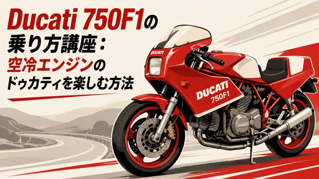 Ducati 750F1の乗り方を徹底解説|始動・発進・コーナリングのコツ