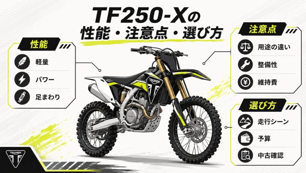 トライアンフ ダートトラッカーを調べる前に知っておきたい前提