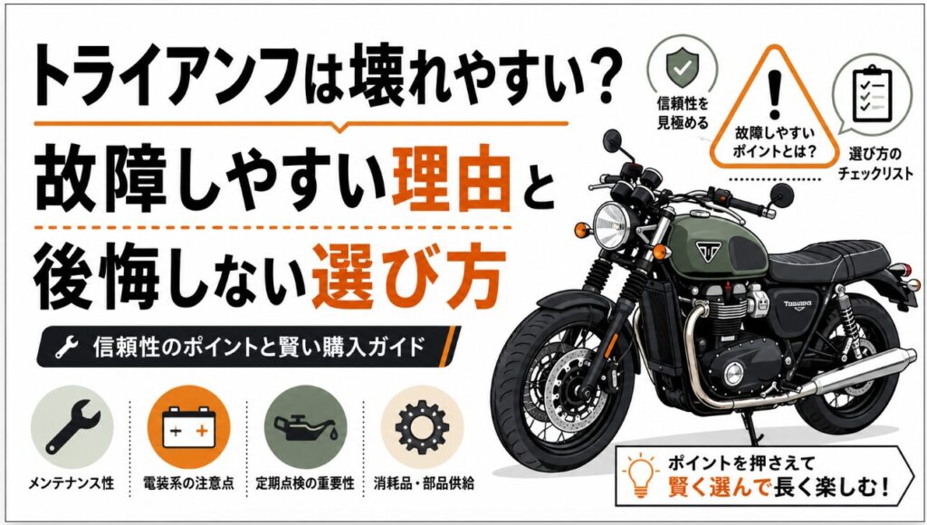 トライアンフ壊れやすいとの評判は誤解?徹底検証で見えた真実