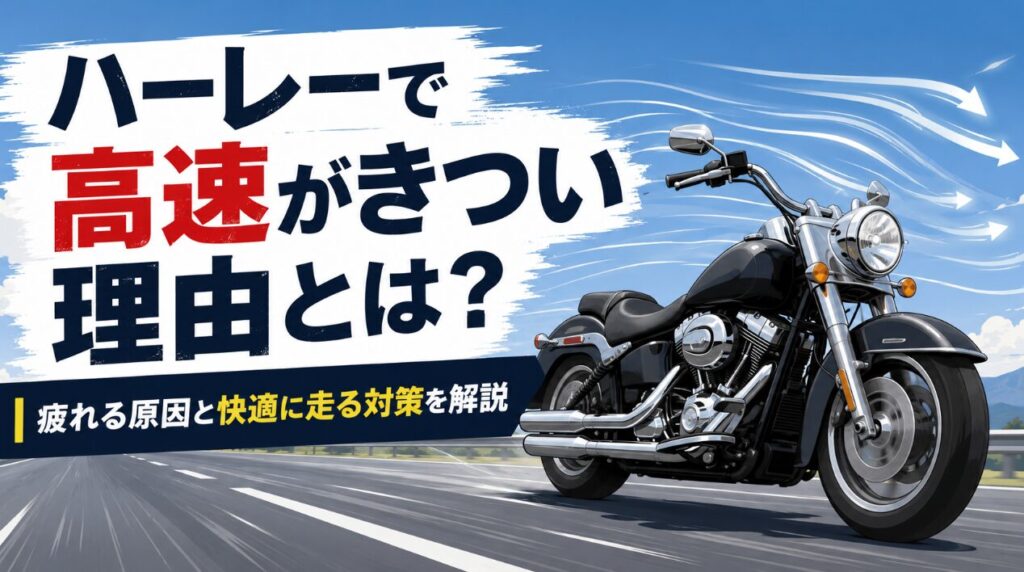 ハーレーで高速がきつい理由とは?疲れる原因と快適に走る対策を解説