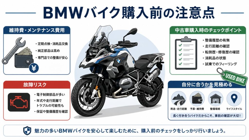 BMWバイクはやめとけと言われる理由は？まず結論から整理