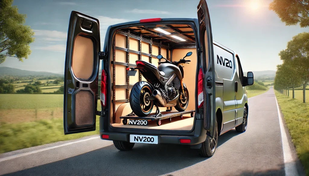 nv200でのトランポは大型バイクも余裕?