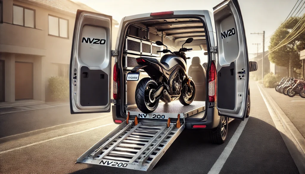 nv200でのトランポは大型バイクも余裕?