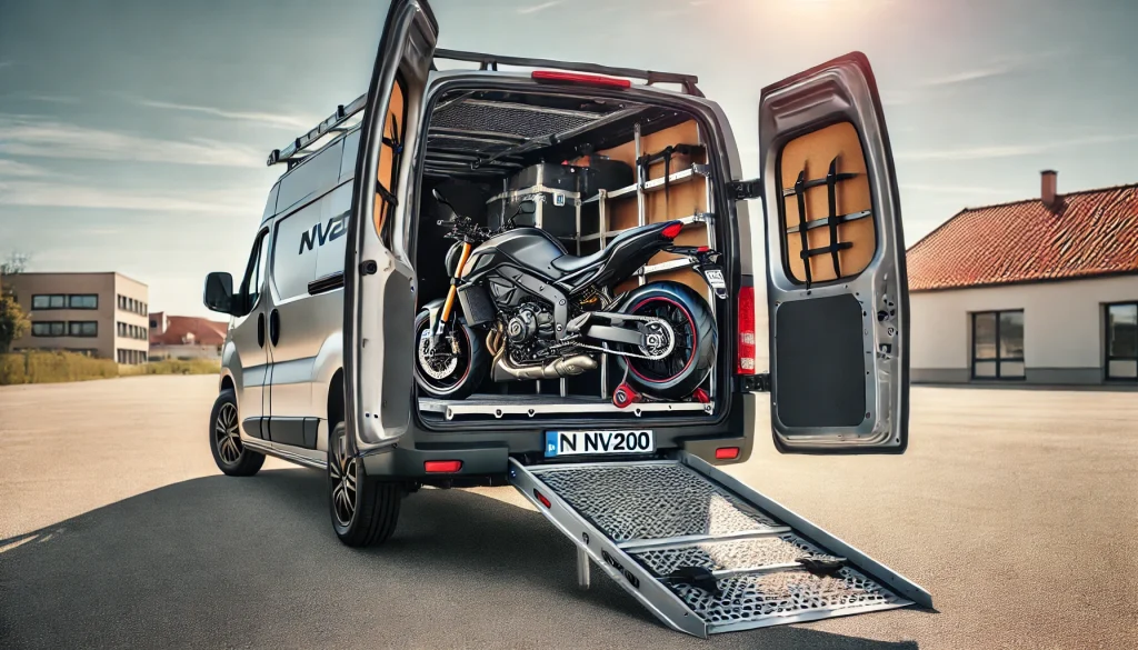 nv200でのトランポは大型バイクも余裕?