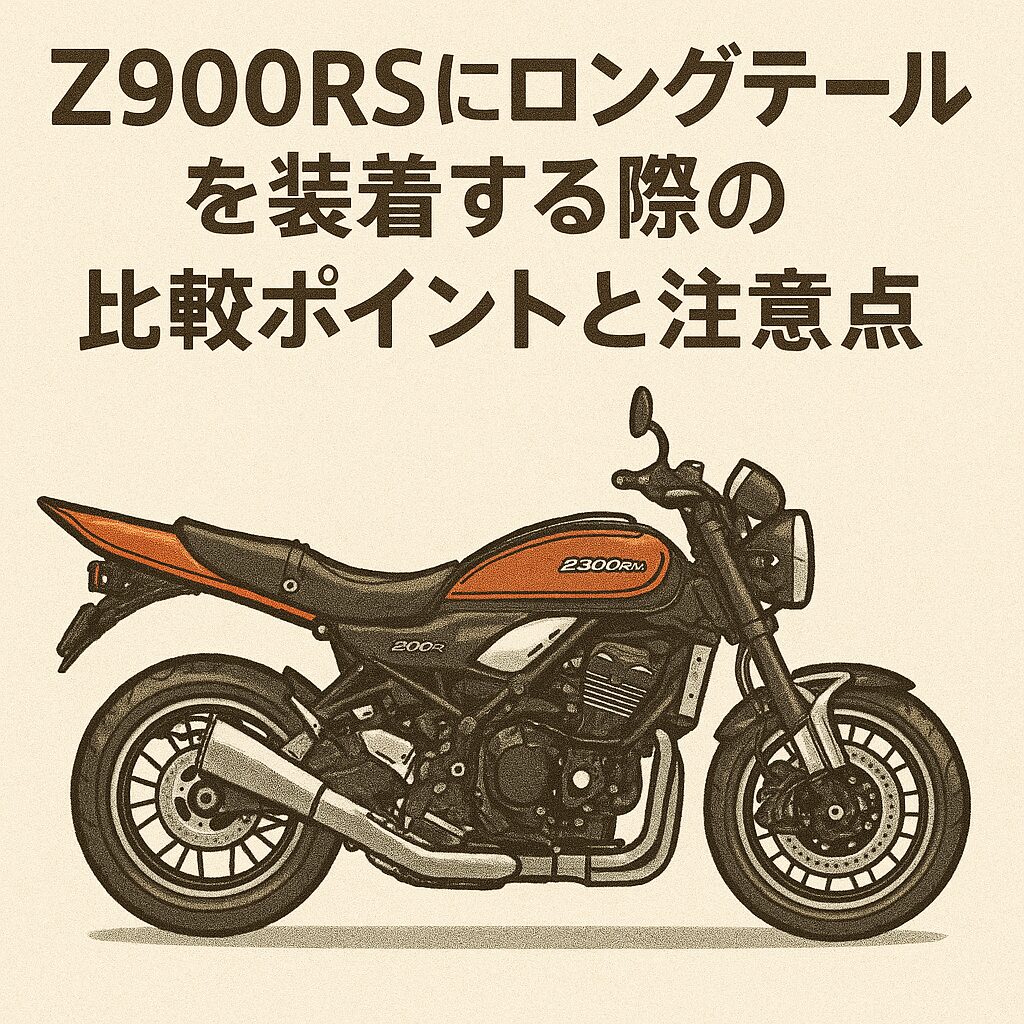 z900rsにロングテールを装着する際の比較ポイントと注意点