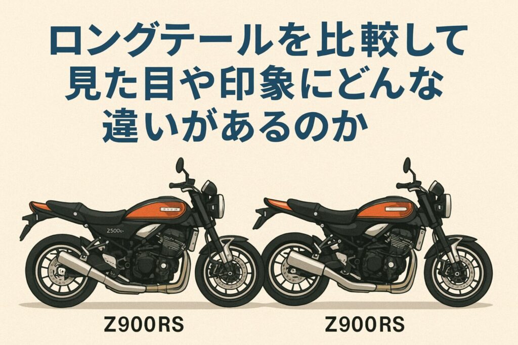 ロングテールを比較して見た目や印象にどんな違いがあるのか