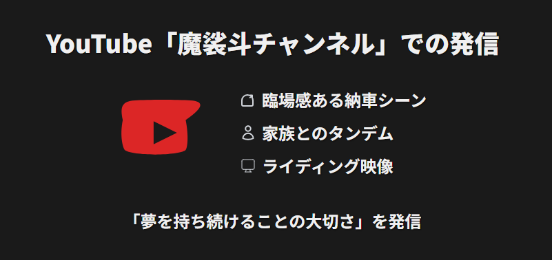 YouTube「魔裟斗チャンネル」で公開されたハーレー動画