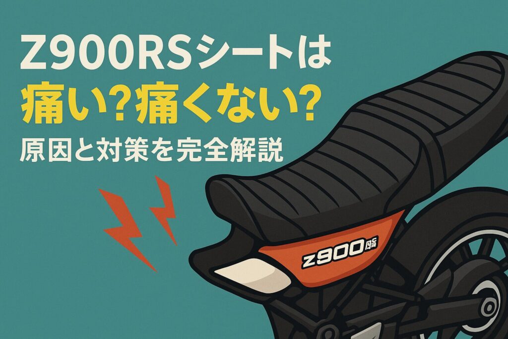 Z900RSシートは痛い?痛くない?原因と対策を完全解説